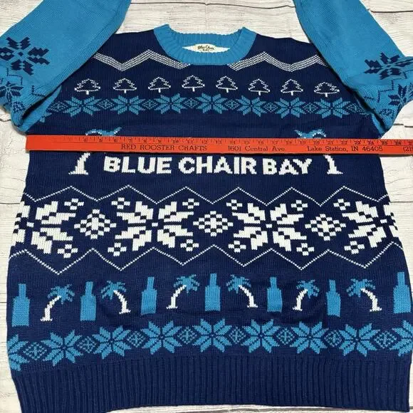 Blue Chair Bay Premium Rum Mens Size XXL Ugly Christmas Sweater Kenny Chesney - Picture 3 of 7